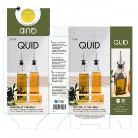 Set olio e aceto Quid Naturalia Trasparente Vetro 550 ml