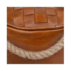 Fermaporta Alexandra House Living Cotone Pelle 20 x 20 x 20 cm Marrone