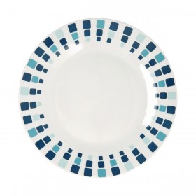 Piatto da pranzo Quid Simetric Azzurro Ceramica 23 cm (12 Unità)