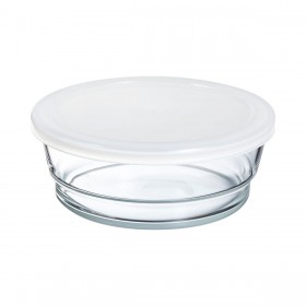Porta Pranzo Rotondo con Coperchio Arcoroc So Urban Bicolore Vetro 1,35 L (12 Unità)