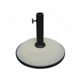 Marbueno Base Ombrellone Rotonda Cemento 36x29,5 cm 11KG Bianco Giardino e Terrazza