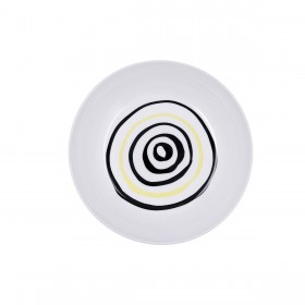 Piatto Fondo Bidasoa Zigzag Multicolore Ceramica 20 cm (12 Unità)