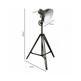 Lampada da Terra Alexandra House Living Nero 25 x 138 x 30 cm