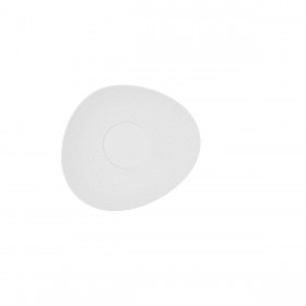Piatto Bidasoa Fosil Bianco Ceramica Allumina 15,8 x 13,8 x 2 cm Caffè (8 Unità)