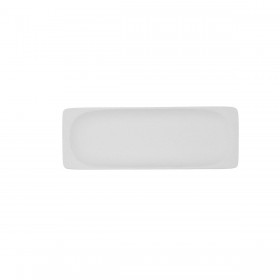 Vassoio per aperitivi Bidasoa Fosil Bianco Ceramica Allumina 25,6 x 9,1 x 2,3 cm (9 Unità)