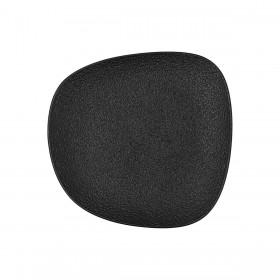 Piatto da pranzo Bidasoa Fosil Nero Ceramica Quadrato 21,1 x 20,3 x 2,3 cm (9 Unità)