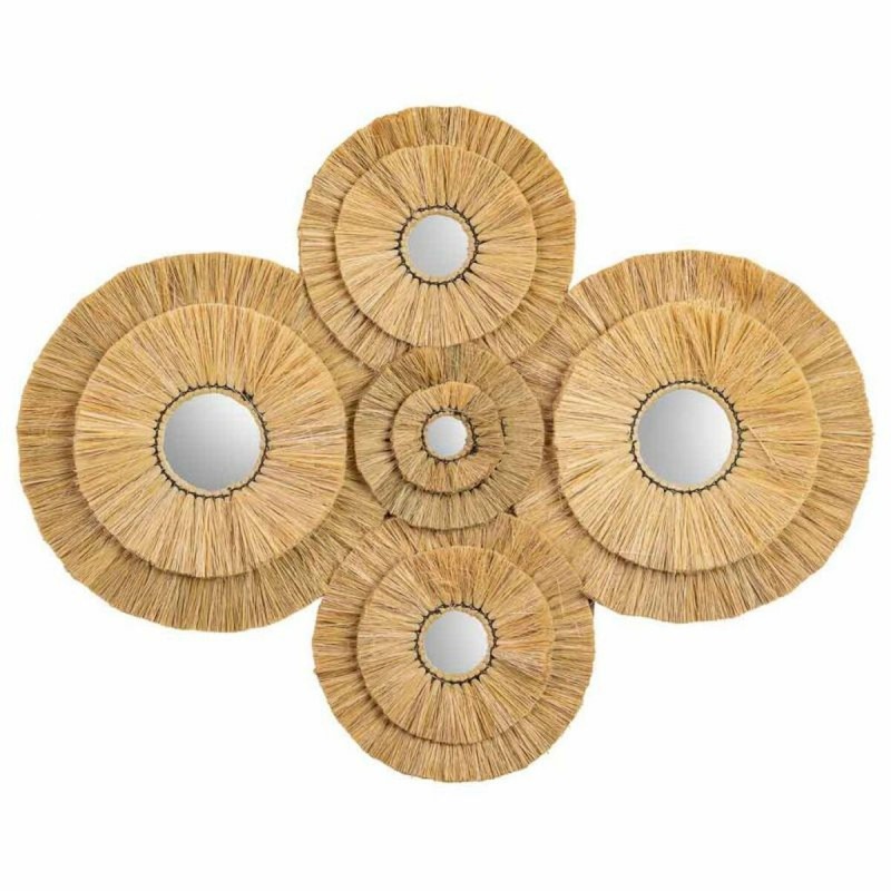 Specchio da parete Alexandra House Living Marrone 77 x 3 x 97 cm Geometrico