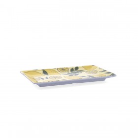 Vassoio per aperitivi Quid Sicilia Multicolore Bioplastica Limone 25 x 15 x 2 cm (12 Unità)