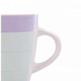 Tazza Quid Kaleido Verde Viola Ceramica 330 ml (12 Unità)
