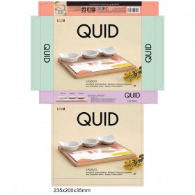 Set da portata Quid Kaleido Multicolore Legno 23 x 19,5 x 3,5 cm 5 Pezzi