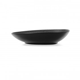 Piatto Fondo Bidasoa Fosil Nero Ceramica Quadrato 21,9 x 21,7 x 4,8 cm (6 Unità)
