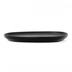 Piatto da pranzo Bidasoa Fosil Nero Ceramica Quadrato 26,3 x 25,5 x 2,4 cm (6 Unità)