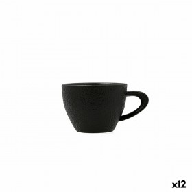 Set di Tazze da Caffè Bidasoa Fosil Nero Ceramica Allumina 800 ml (12 Unità)