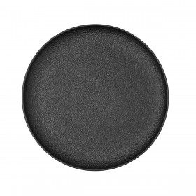 Piatto da pranzo Bidasoa Fosil Nero Ceramica 26,5 x 26,4 x 2,3 cm (6 Unità)