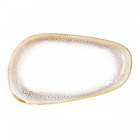 Piatto da pranzo Ariane Jaguar Freckles Beige Ceramica Rettangolare 27 cm (8 Unità)