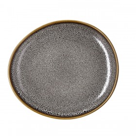 Piatto da pranzo Ariane Jaguar Freckles Marrone Ceramica Ovale 25 cm (8 Unità)