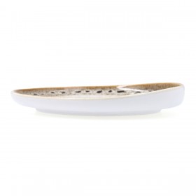 Piatto da pranzo Ariane Jaguar Freckles Marrone Ceramica Ovale 18,7 cm (6 Unità)