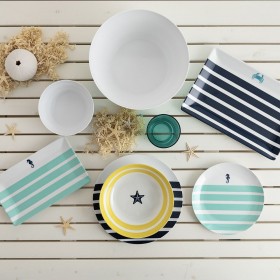 Piatto Fondo Quid Atlantic Multicolore Bioplastica 20 cm (12 Unità)