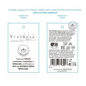 Set da Cucina Vinthera Okapi Bicolore Tessile 3 Pezzi