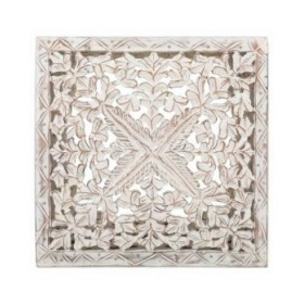 Tavolino da Caffè Alexandra House Living Bianco Legno di mango 45 x 45 x 45 cm