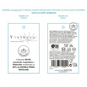 Set da Cucina Vinthera Okapi Bicolore Tessile 3 Pezzi