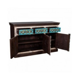 Credenza Alexandra House Living Ottone Legno di mango 40 x 150 x 90 cm