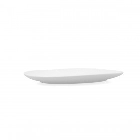 Piatto da pranzo Bidasoa Fosil Bianco Ceramica Ovale 22,8 x 20,1 x 2,2 cm (9 Unità)