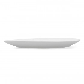 Vassoio per aperitivi Bidasoa Fosil Bianco Ceramica Allumina Ovalada 39,1 x 26,3 x 3,4 cm (4 Unità)