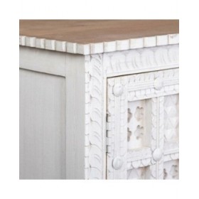 Credenza Alexandra House Living Bianco Naturale Legno di mango 42 x 130 x 101 cm