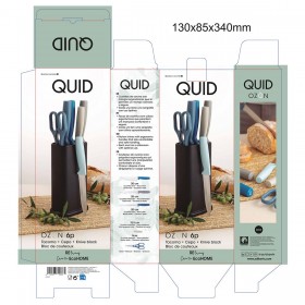 Set di Coltelli da Cucina con Supporto Quid Ozon 21 x 13 x 8 cm 7 Pezzi