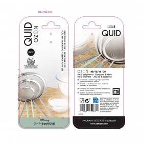 Set di Colini Quid Ozon Metallo 16 cm 12 cm 8 cm 3 Unità