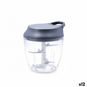 Tritaverdure manuale Quid Ozon Grigio Metallo 13,5 x 12 x 14,5 cm (12 Unità)