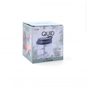 Tritaverdure manuale Quid Ozon Grigio Metallo 13,5 x 12 x 14,5 cm (12 Unità)