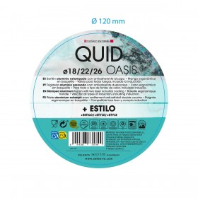 Set di padelle Quid Oasis Nero Metallo 3 Pezzi