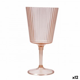Calice Quid Sunset Coral Corallo Plastica 400 ml (12 Unità)