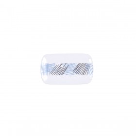 Vassoio Quid Chicago Bianco Ceramica 15 x 9 cm (12 Unità)