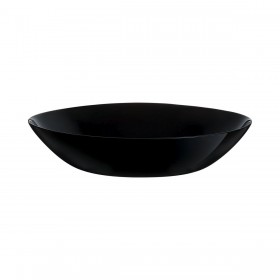 Piatto Fondo Luminarc Zelie Negro Nero Vetro Ø 20 cm (12 Unità)