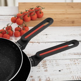 Padella Quid Tentacion Nero Metallo Alluminio stampato Ø 24 cm Ø 20 cm (2 Unità)