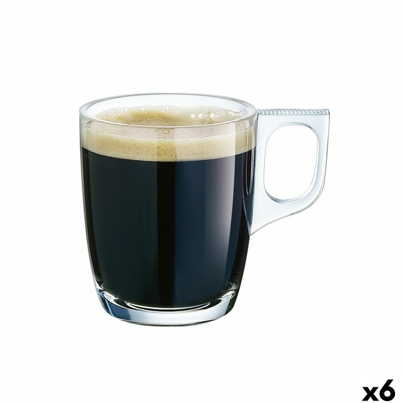 Set di Tazze da Caffè Luminarc Nuevo Trasparente Vetro 90 ml (6 Unità)