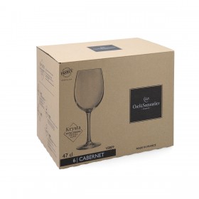 Set di Bicchieri Chef&Sommelier Cabernet Tulip Eco Trasparente Vetro 470 ml (6 Unità)