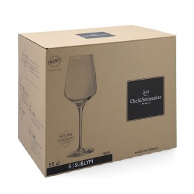 Set di Bicchieri Chef&Sommelier Sublym Eco Trasparente Vetro 550 ml (6 Unità)