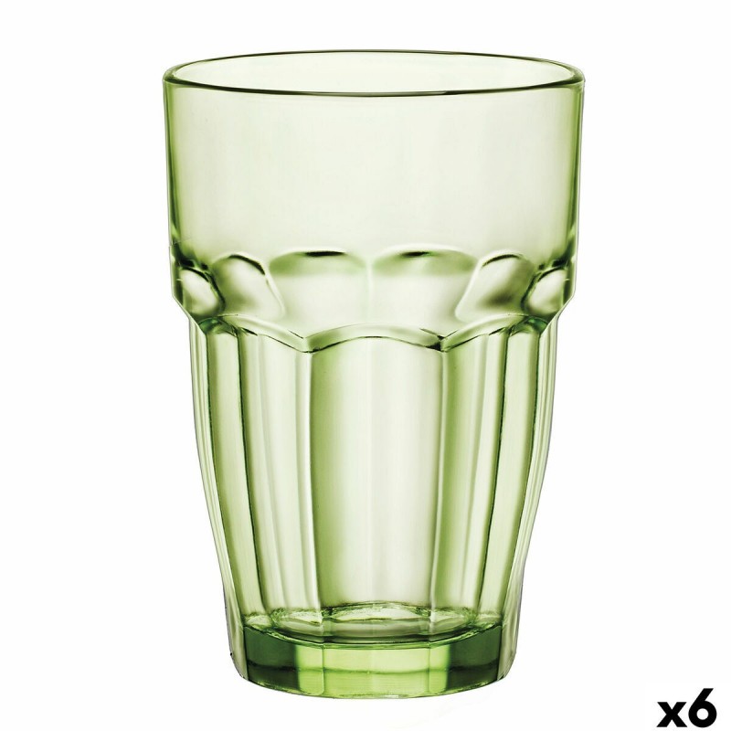 Bicchiere Bormioli Rocco Rock Bar Verde Vetro 370 ml (6 Unità)