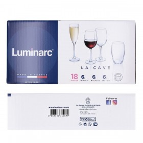 Set di bicchieri Luminarc La Cave (18 Pezzi)