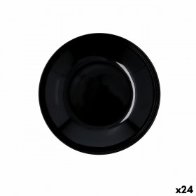 Piatto Fondo Quid Select Basic Nero Melammina 23 cm (24 Unità)