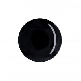Piatto da Dolce Quid Select Basic Nero Melammina Ø 20 cm (24 Unità)