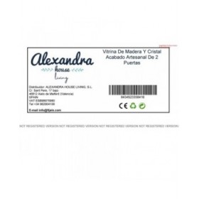 Stand Espositore Alexandra House Living Legno Vetro 40 x 183 x 90 cm