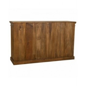 Credenza Alexandra House Living Marrone Legno Vetro 40 x 100 x 170 cm 4 porte