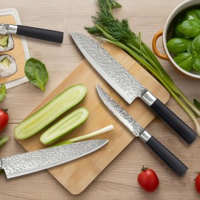Coltello da Cucina Richardson Sheffield Katana Nero Metallo Bachelite 20,5 cm (6 Unità)