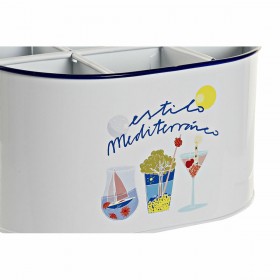 Secchiello per il ghiaccio DKD Home Decor Bianco Multicolore Metallo 24,5 x 17 x 13 cm