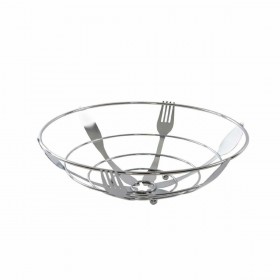 Portafrutta DKD Home Decor Argentato Metallo Plastica